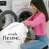 Nylon XL Laundry Bag - Locking Drawstring Closure, Machine Washable, Fits Laundry Basket, White, 30" x 40"