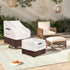 Cover,22W 22D 18H inch,Waterproof 3-Piece Set Patio Ottoman x x Square Patio Small Side Table Cover,Suitable