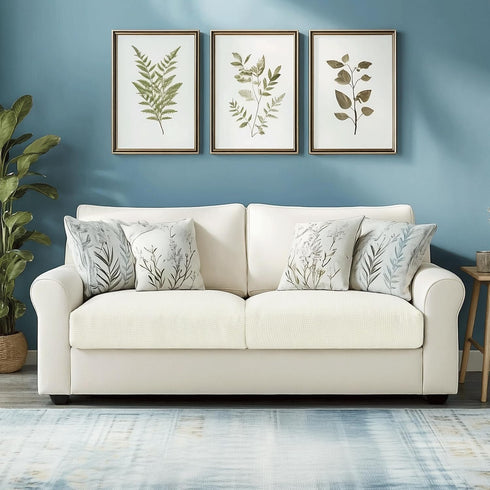 CHUN YI 2PC Stretch Couch Cushion Covers, Sofa Seat Slipcovers for Armchair Loveseat with Spandex Jacquard Fabric,
