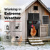 4 7W Automatic Chicken Coop Door Solar Powered, Modes Automatic Chicken Door with Timer & Light Sensor, Solar Charging
