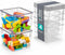 Sorbus Medium Clear Plastic Storage Bins with Lids, Stackable Organizer for Clothes, Medicine, Makeup, and Toys