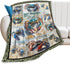 Luxvio Crab Blanket Coastal Crabs Throw Blanket Soft Warm Cozy Fuzzy Plush Gifts