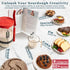 Sourdough Starter Kit - 38oz with Cookbook, Measuring Cup, Spatula, Thermometer, Date Marked Feeding Band, Glass Jar