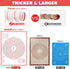 Extra Large Silicone Pastry Mat, Extra Thick Non-Stick Baking Mat for Dough Rolling, Red