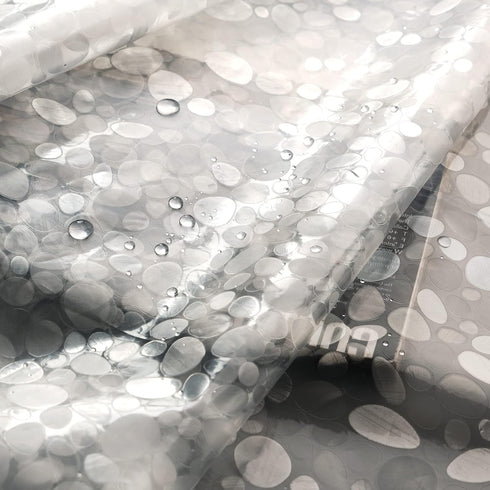 AooHome 36x72 Inch Stall Size Shower Curtain Liner, Heavy Duty EVA with 3D Pebble Pattern