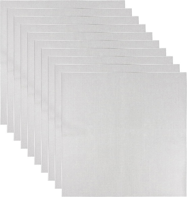 Auroal 10 Pack Silicone Dehydrator Sheets, Non-Stick Dryer Mats for Meat, Beef, Jerky, Herbs, 14x14 in, High