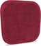 Wine Red Kitchen Chairs Cushions Non Slip Foam Office Seat Cushions Washable