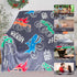 COMFAR 3-12, 40"x 50" Glow in The Dark Monster Truck Blanket for Boys/Girls/Kids/Toddler/Baby, Monster Truck Toys