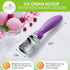 Frozen Spring Chef Metal Ice Cream Scoop with Comfortable Handle, Heavy Duty Sturdy Ice Cream Scooper Spoon for Cookie