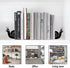 TYLCC 1 Bookends Cute Snail Metal Book Ends, Novelty Decorative Bookends for Bookshelf, Book Organizer for Desk Home