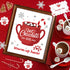 Hot Cocoa Bar Supplies Christmas Hot Cocoa Bar Banner Snowflake Red Hot Chocolate Bar Sign Toppings Labels Cup Tags