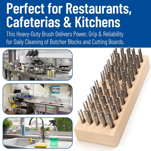 4578100 Carlisle FoodService Products Butcher Block Scrub Brush