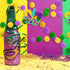 3 Pieces Pom Pom Garlands, Mardi Gras Decorations with Gold Purple Green Felt Ball Banners for Birthday Party