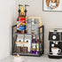 Giikin 2 Tier Countertop Shelf Organizer - Grey Desktop Coffee Organizer, Spice Rack for Kitchen