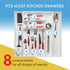 Dial Industries Expand-A-Drawer Silverware Organizer Tray - Extra Wide Cutlery and Utensil Drawer Organizer