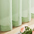 MYSTIC-HOME Sage Green Sheer Curtains, 84 Inches Long, 2 Panels, 52"x84", Semi Crinkle Voile Drapes for Living Room,