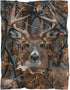 50"x40" KOYI Camo Gifts for Men - Realistic Deer Camo Blanket, Soft Plush Throw for Sofa, Couch, Bed