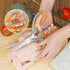 Kitchen Scissors Set, Knife-Grade Stainless Steel, TPR Comfortable Handle All Purpose Scissors, Include One Poultry Shears and Four Different Sizes of Cooking Scissors, Perfect Kitchen Partner by Asdirne
