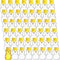 Patelai 48 Pcs 2 oz Plastic Honey Bear Bottle Clear Empty Honey