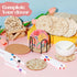 Reallnaive 45 4 Inch Pcs Flower Wooden Coasters Painting Kit, Paint Your Own Boho Coasters with Markers, Mothers Day