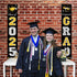 DAZONGE 2025 Graduation Decorations, Black & Gold Class of Porch Banners for Any Schools or Grades Party Supplies