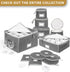 Fine China Storage - Set of 4 Quilted Cases for Dinnerware, Sizes: 12" - 10" - 8" and 7" Wide, Gray