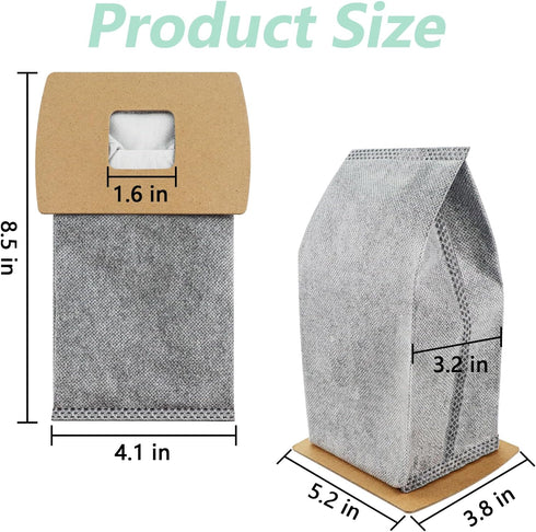 12 Pack Vacuum Bags Replacement - Fit for Oreck Handheld Vacuum Cleaner Models, Replaces Part # PKBB12OF