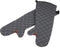 BestGuard Commercial Heat Protection Oven Mitts by Carlisle FoodService Products, 24" Length, Black, Up to 450° F (Pair)