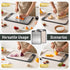 2025 (16"L 11"W) Stainless Steel Cutting Board, Non Toxic Cutting Board for Kitchen Double Sided Food Grade, Chopping