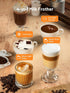 Keenstar Electric Milk Frother, Automatic Milk Steamer Warm or Cold Foam Maker for Coffee, Cappuccino, Latte, Stainless