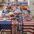 4th Party(71 13 Inch) of July Table Runner, America Patriotic Memorial Day Table Runner Decorations, Independence Day