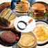 Generic 3.5" Set 4 Nonstick Stainless Steel Egg Rings of with Oil Brush, Round Crumpet Ring Mold for Muffins Pancake