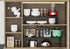 Expandable Adjustable Stackable Kitchen Organizer, Metal Pantry Storage Shelves Rack for Cabinets and Countertop (1