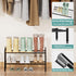 Closet, 2-Tier 4-8 viewcare Shoe Rack for Small Shoe Rack for Entryway & Garage, Sturdy Metal Construction, Shoe