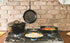 Lodge 5 Quart Pre-Seasoned Cast Iron Dutch Oven with Lid - Black Wire Bail Handle for Easy Transfer from Cooking