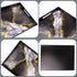 Counter, 15.7*11.8*1.6 Marble Black Decorative Tray for Coffee Table, Ottoman, Rectangular Plastic Serving Platter Tray