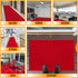 Solid Design Non-Slip Rubberback Area Rug, 2x4 Indoor/Outdoor for Entryway, 2' x 4', Red