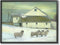 The Stupell Home Decor Sheep in Front of The Farmhouse - Green Toned Painting Framed Giclee Art
