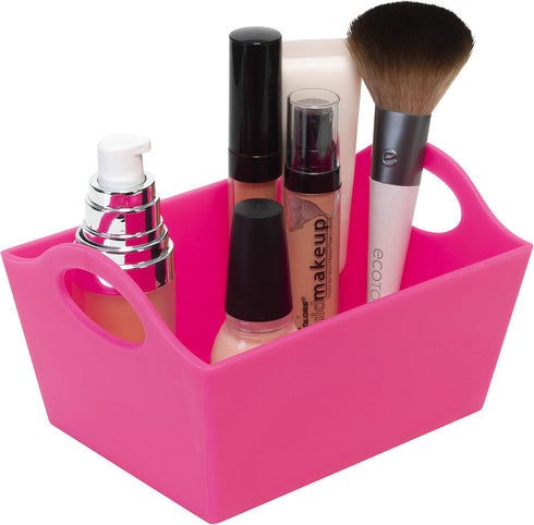 Simplify Neon Mini Storage Containers, 5 Pack Bins for Office Organization, Good for Toys, Hair Accessories