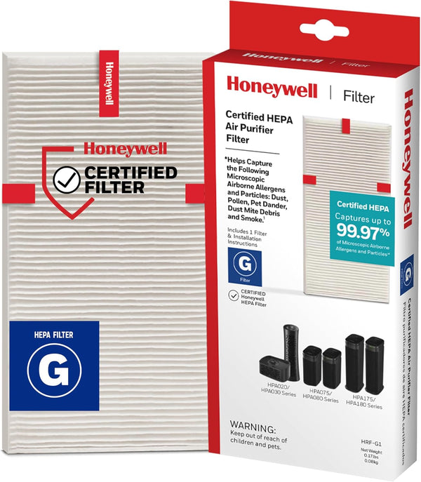 Honeywell HEPA Air Purifier Filter G - 1-Pack for HPA030/HPA080 & HPA180 Series