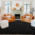 ISEAU Ultra Soft Fluffy Rug | 3 x 5 Feet Shaggy Area Rug for Bedroom, Living Room, Nursery, Black