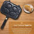 Taiyaki Pan Fish Shape Waffle Maker, Non Stick Cake Baking Pan Double Pancake Maker for Home and Commercial Families and Individual Waffles Baking by Ejoyous