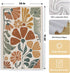 Set 2, 70s 16x24 Inches Abstract Boho Floral Kitchen Towels of Retro Groovy Dish Towels for Kitchen, Vintage Boho Hand