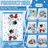 6 FuWeave Pcs Hello Winter Kitchen Towels Snowman Dish Blue Snowflake Tea Christmas Absorbent Hand Drying Towels Let it