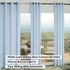 Grommet 108 inches 2 Set 108 inch Linen Curtains Long Panels for Living Room Sliding Glass Door Back Tab Pocket Semi