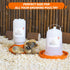 Eggluuz Set, 1L 1.5L 3 Chick Feeder and Waterer Kit Automatic Chicken Feeder and Waterer Chick Feeder and Chick Waterer