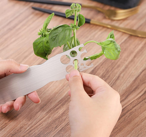 Herb Stripper - Efficient Leaf Remover Tool for Kale, Chard, Collard Greens | LooseLeaf Herb Stem Remover