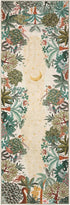2.5x8 GarveeHome Jungle Hallway Runner Rug, Soft Beige Animal Long Kitchen Runner Non Slip Entryway Rug Farmhouse Thin