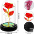 Childom Birthday Gifts for Women, Light Up Rose in Glass Dome, Colorful Red Flowers for Christmas, Anniversary, Birthday