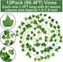 GPARK 84ft Artificial Ivy Garland - 12 Pack, 82 inch Hanging Leaves for Wedding, Party, Garden, Outdoor Decor